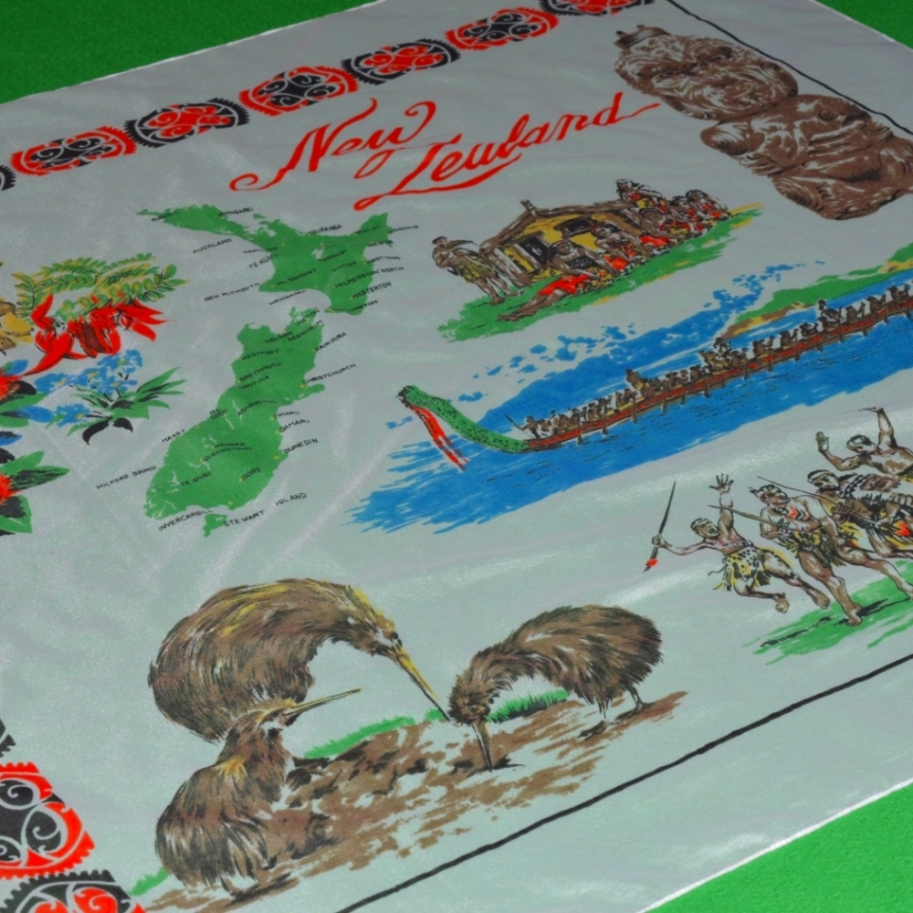 Vintage Scarf New Zealand Designer DANDY 1960s